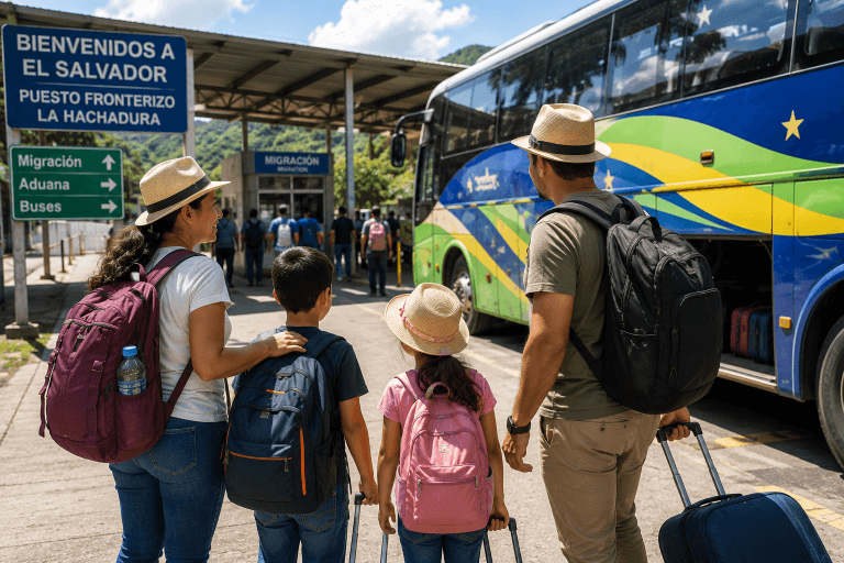 Cómo Cruzar Fronteras En Bus Por Centroamérica Con Niños Y Equipaje